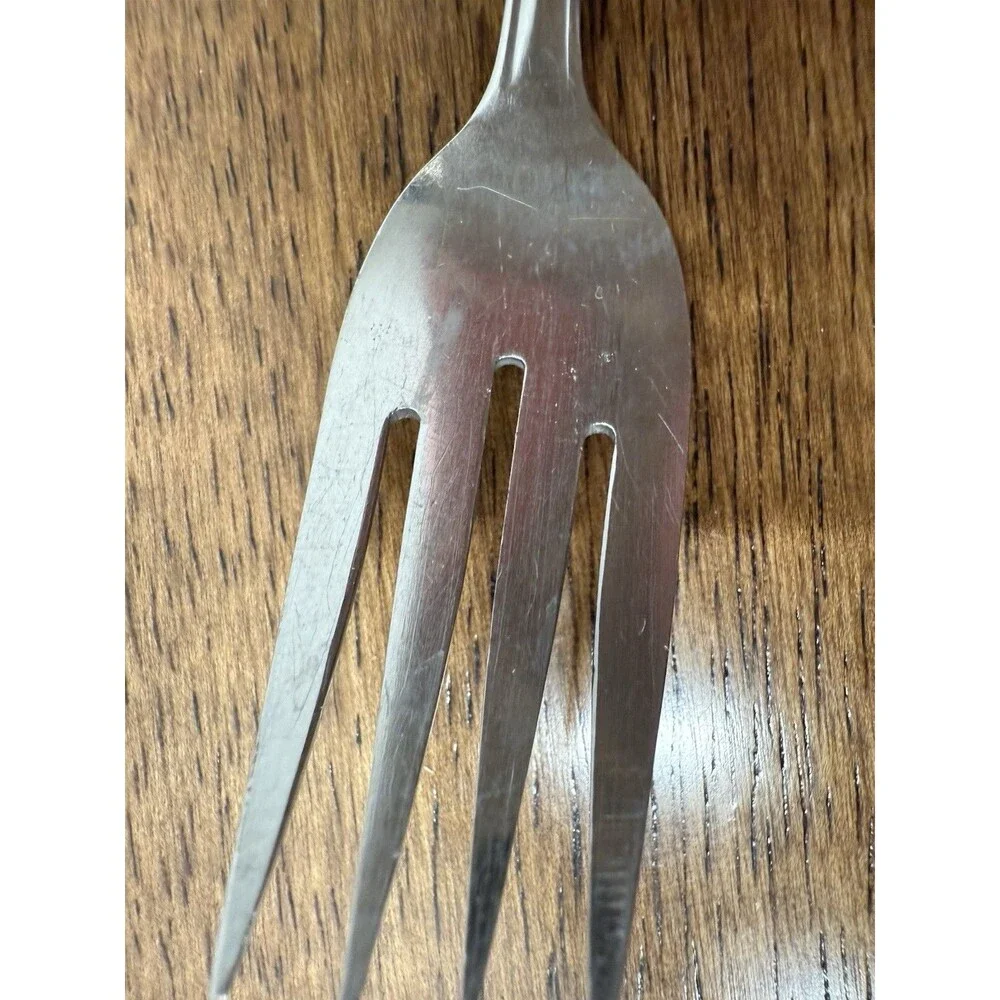 Oneida Summer Mist Fork Stainless Steel Silver Floral Handle Dishwasher Safe
